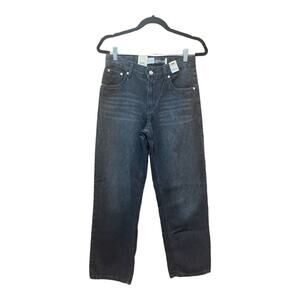 Levi's Jeans Silvertab Stay Loose Eco Ease Black Denim Jeans Size 14 junior